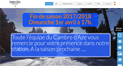 Desktop Screenshot of cambre-d-aze.com